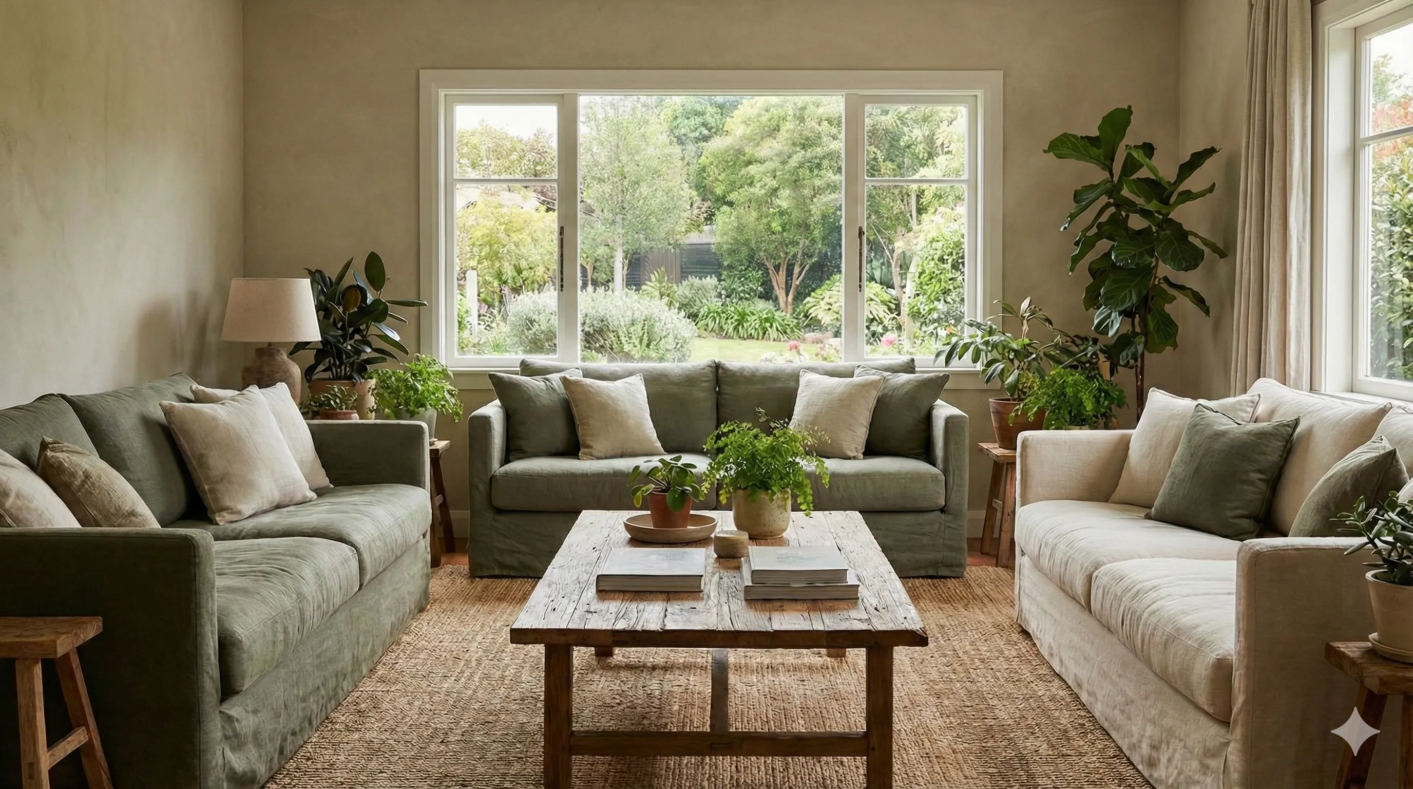 Cozy sustainable living room